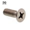Prime-Line 1/4"-20 x 3/4 in Phillips Flat Machine Screw, Plain 316 Stainless Steel, 50 PK 9001821 - alternate 2